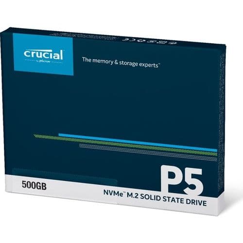 CRUCIAL P5 500GB 3D NAND M.2 NVME Gen3 Solid State Drive ( SSD ) - 3