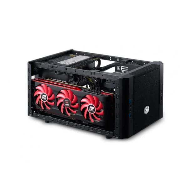COOLER MASTER Elite 130 MITX Mini Tower Cabinet (Black) - 3
