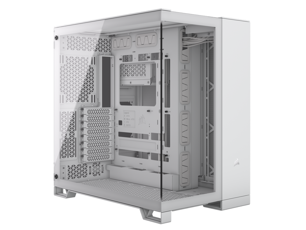 CORSAIR 6500X ATX Mid Tower Dual Chamber Cabinet (White) - 2