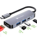 Ultraprolink Smart Hub 4 USB Type C 4 in 1 Docking Station UL1206 – TechCure India