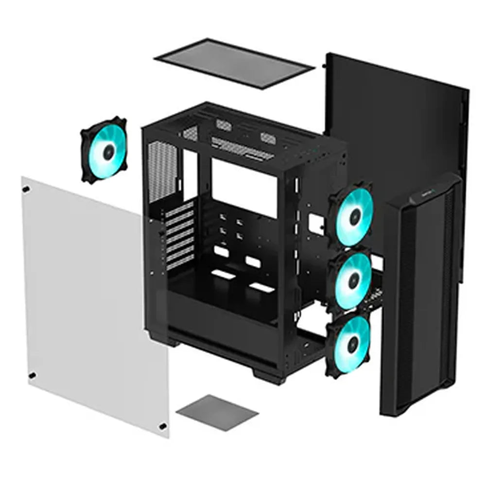 DEEPCOOL CC560 V2 ATX Mid Tower Cabinet (Black) - 4