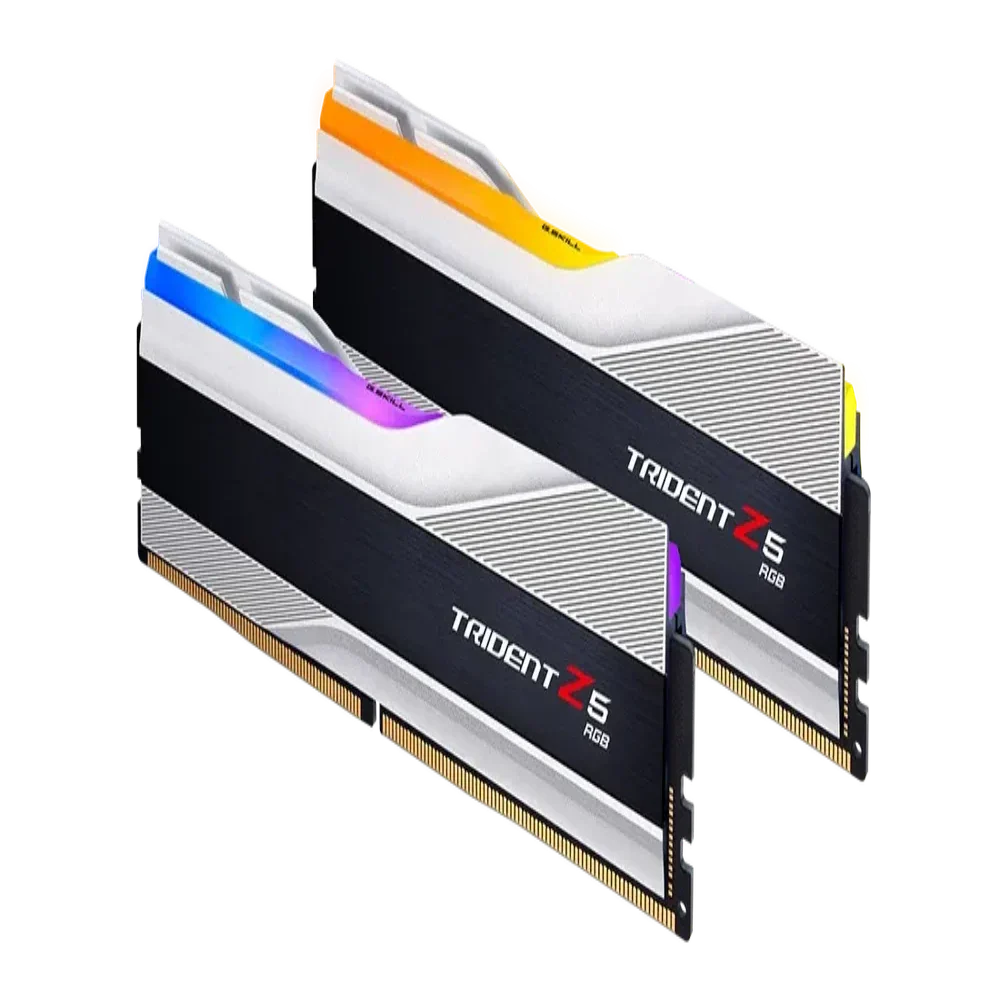 G.SKILL Trident Z5 RGB 64GB (32GBX2) 6000Mhz DDR5 Ram (White) ( CL30 ) - 3