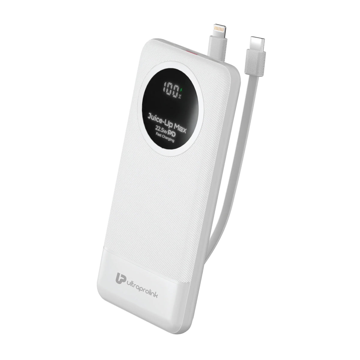 Ultra Prolink Juice Up Max 10000 Mah Power Bank (White) – TechCure India