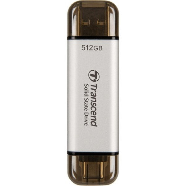 Transcend 310C 512GB USB C Portable SSD (Silver) – TechCure India