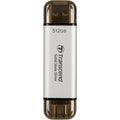 Transcend 310C 512GB USB C Portable SSD (Silver) – TechCure India