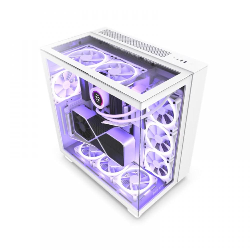 NZXT H9 ELITE MID-TOWER ATX CABINET WHITE CM-H91EW-01 – TechCure India