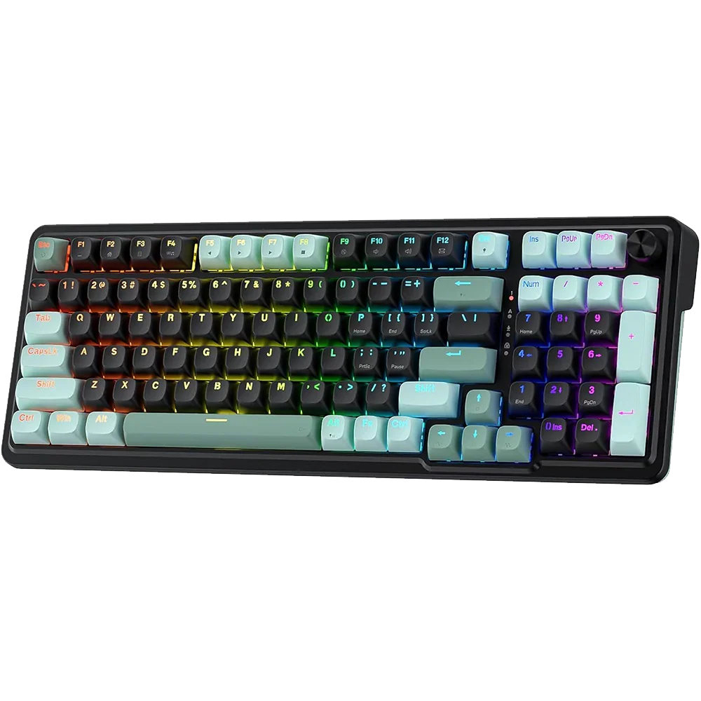 REDRAGON EISA K686 96% Mechanial RGB Wired Gaming Keyboard ( Green / Black ) ( Magnetic Switch ) – TechCure India