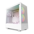 NZXT H5 FLOW RGB MID-TOWER ATX CABINET WHITE – TechCure India