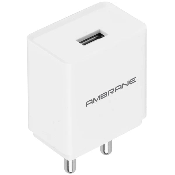 Ambrane AWC-47 Micro USB Wall Charger - White – TechCure India