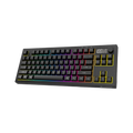 KARNAGE Visage TKL Tri-Mode Mecha-Membrane RGB Wireless Gaming Keyboard ( Black ) ( Mecha-Membrane ) ( WLKM-054-BK ) – TechCure India
