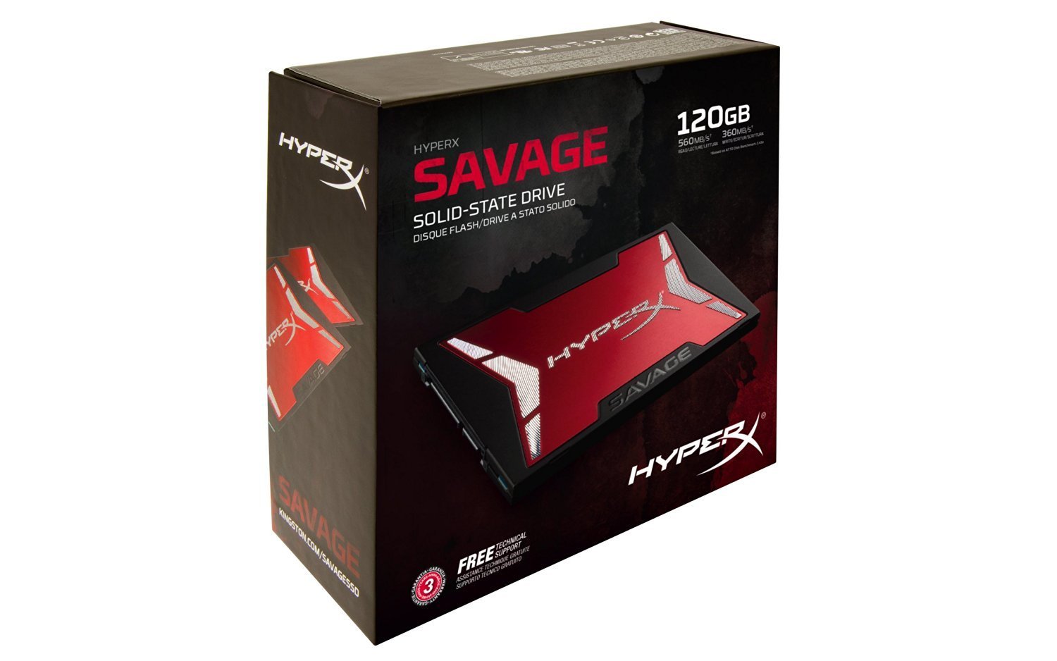 HYPERX Savage 120GB 2.5 SATA SATA 3 Solid State Drive (SSD) - 2