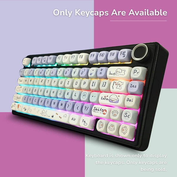 Aula Leobog PBT Cloud Wangwang Keycaps 130 Qty Compatible With All Kind of Keyboard Cloud Wangwang keycaps – TechCure India