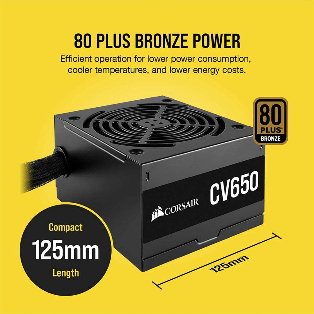 CORSAIR CV650 80+ Bronze Non Modular Power Supply (650 W) - 2