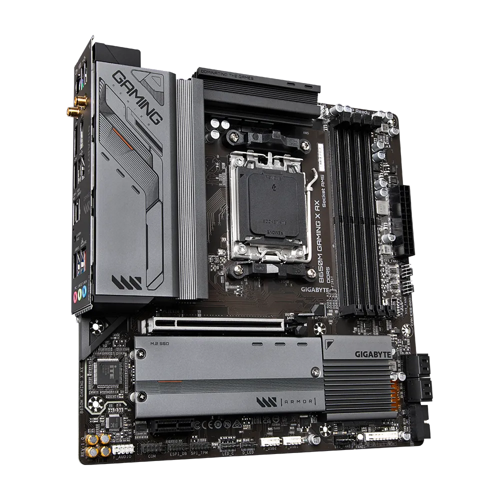 GIGABYTE GA-B650M AMD AM5 GAMING X AX DDR5 MOTHERBOARD – TechCure India