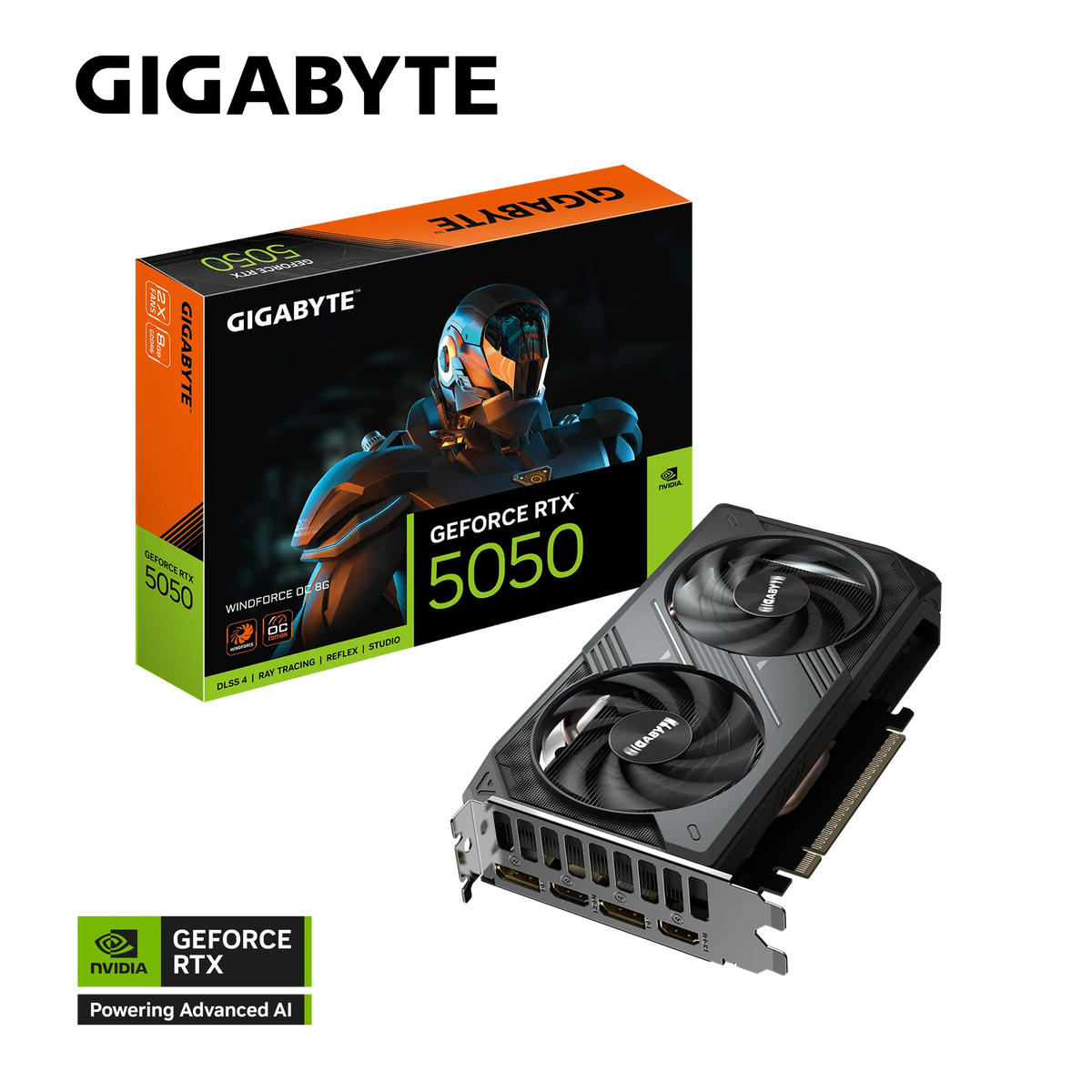 GIGABYTE GeForce RTX 5050 Windforce OC 8GB NVIDIA Graphic Card – TechCure India