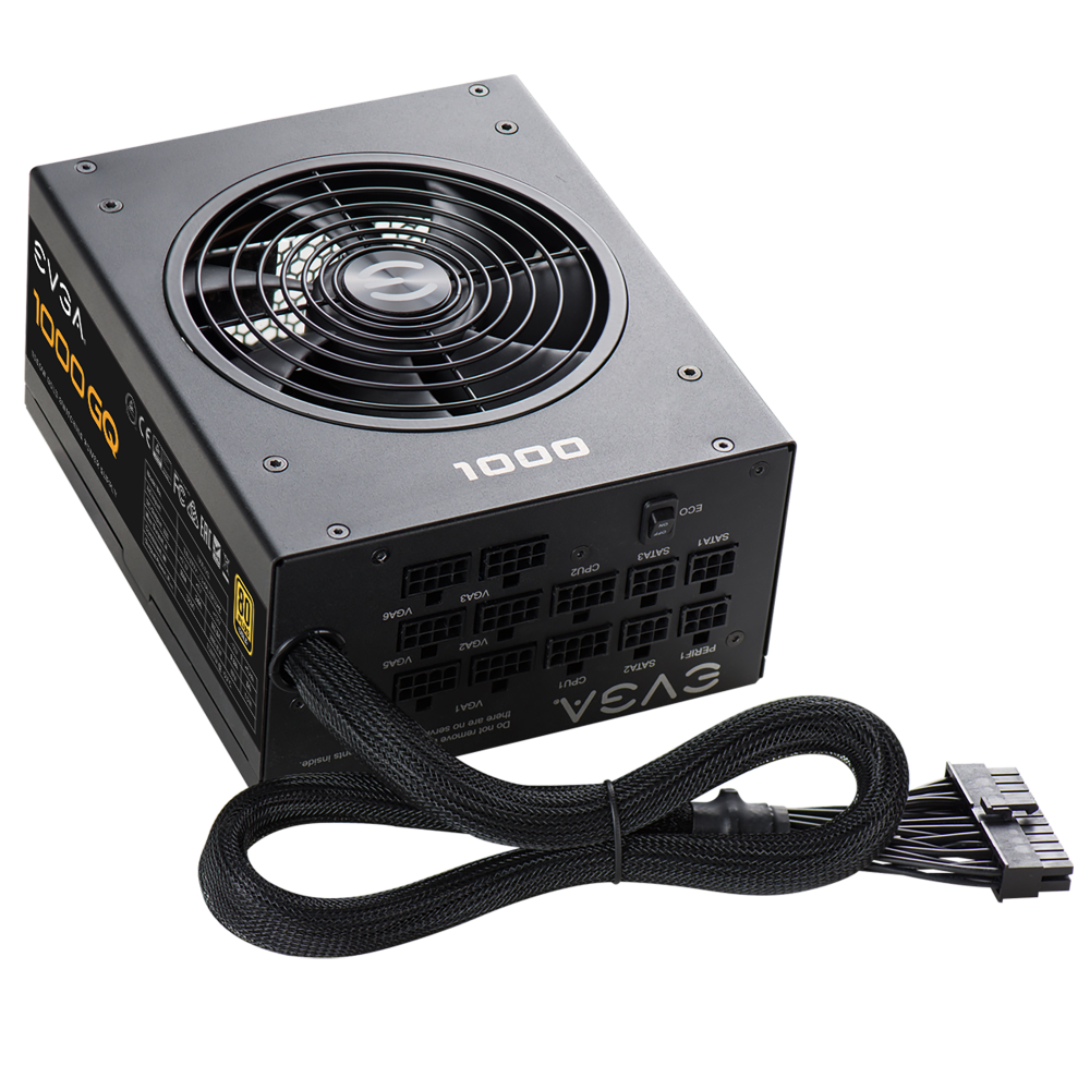 EVGA 1000GQ 1000W 80+ Gold ATX 2.0 Semi Modular Power Supply ( 1000W ) – TechCure India