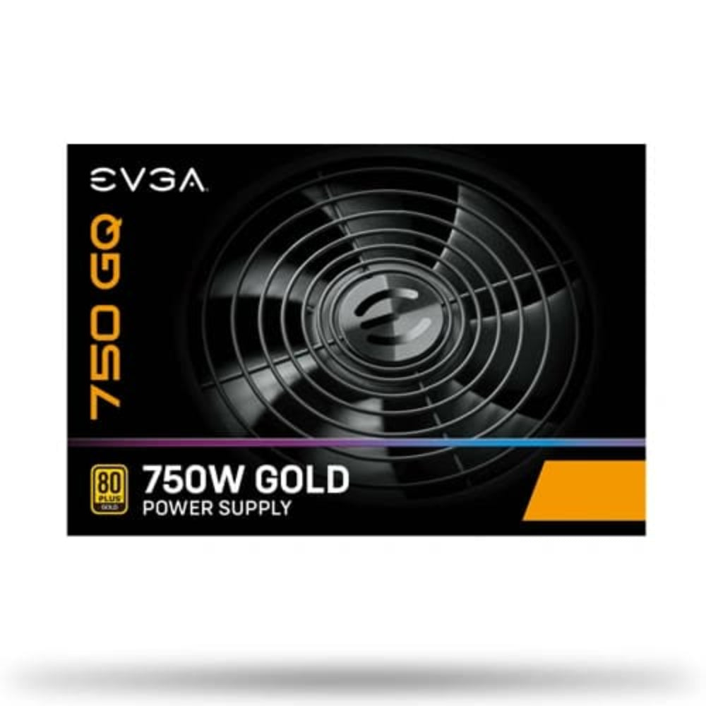 EVGA 750 GQ 750W 80+ Gold Semi Modular ATX 3.1 Power Supply - 2