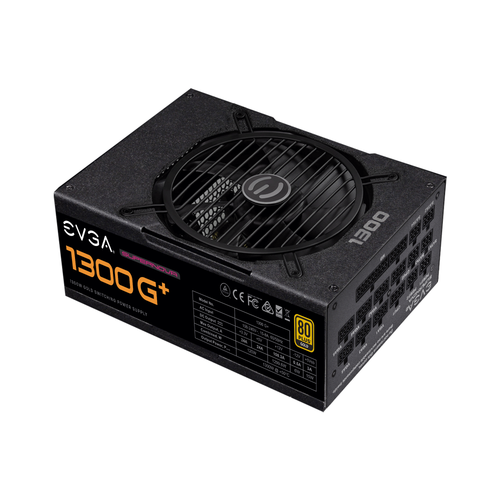 EVGA Supernova 1300G+ 80+ Gold ATX 2.0 Fully Modular Power Supply ( 1300W ) - 2