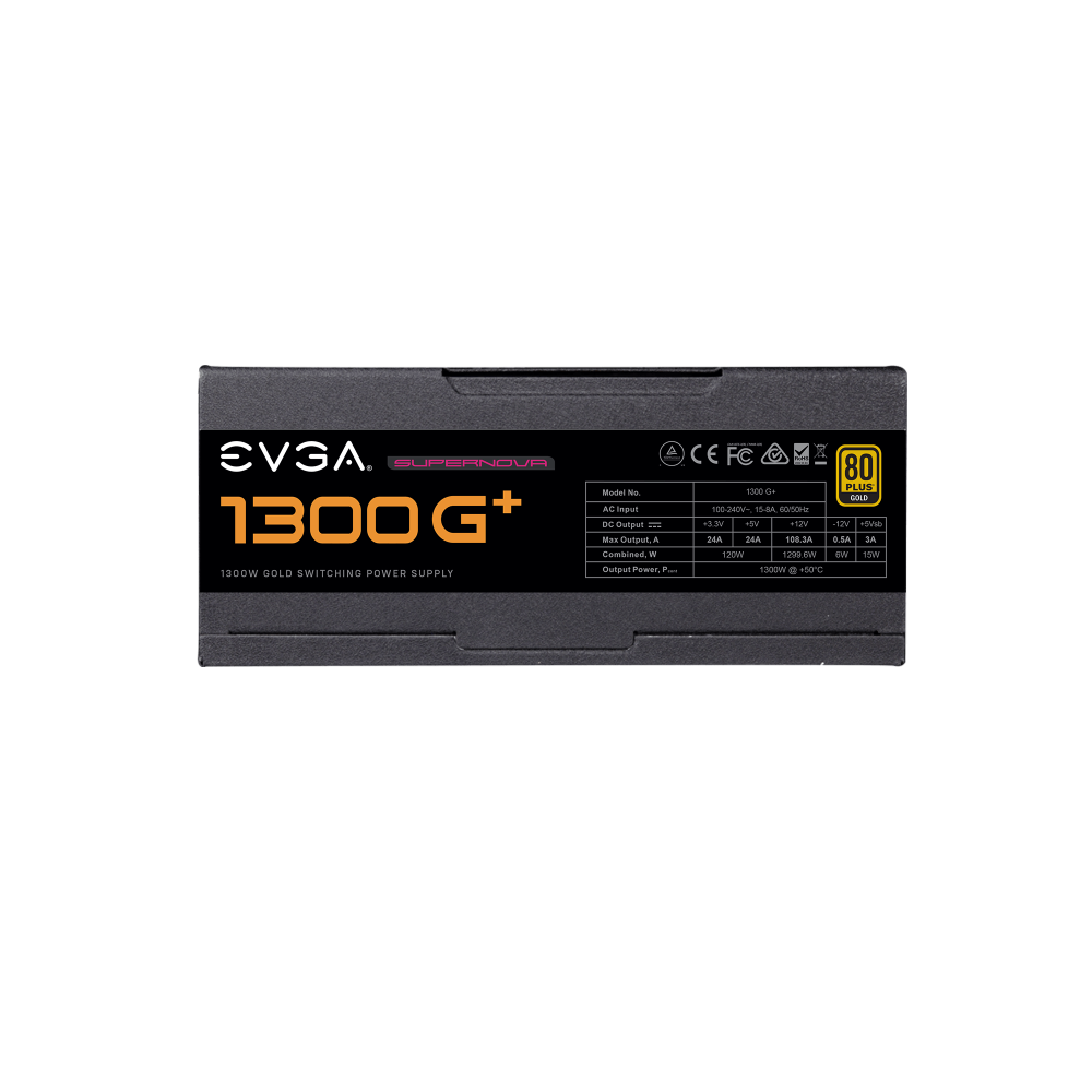 EVGA Supernova 1300G+ 80+ Gold ATX 2.0 Fully Modular Power Supply ( 1300W ) - 4