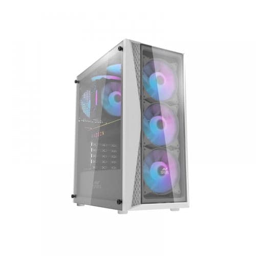 ANT ESPORTS 220 Air RGB ATX Mid Tower Cabinet (White)