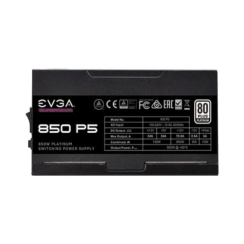 EVGA SuperNova 850 P5 Platinum 850 Watt Fully Modular Smps – TechCure India
