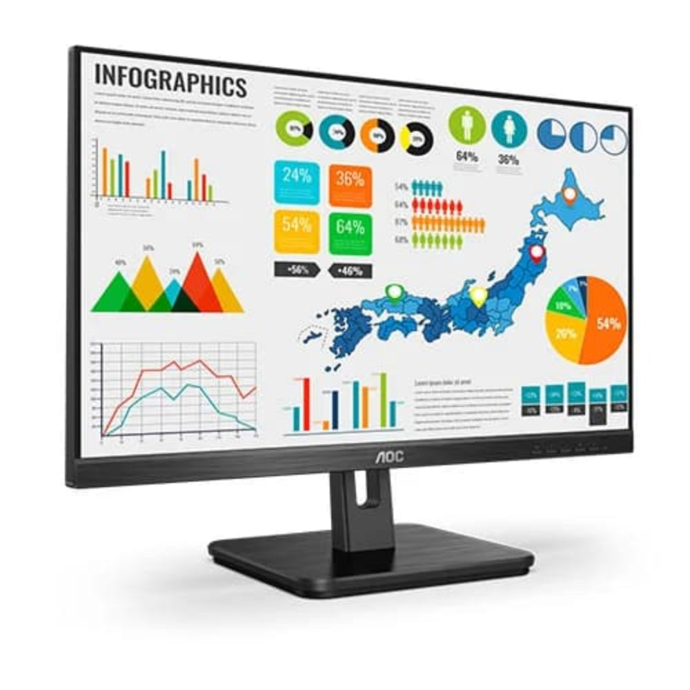 AOC 22E2H 22 Inch FHD 75Hz IPS Panel 102% SRGB 4MS Adaptive Sync Gaming Monitor - 2