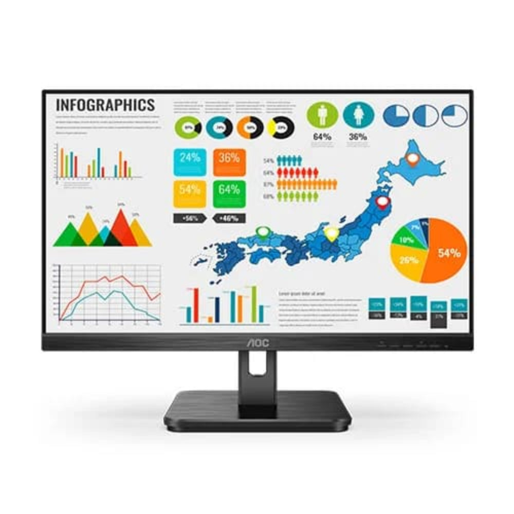 AOC 22E2H 22 Inch FHD 75Hz IPS Panel 102% SRGB 4MS Adaptive Sync Gaming Monitor
