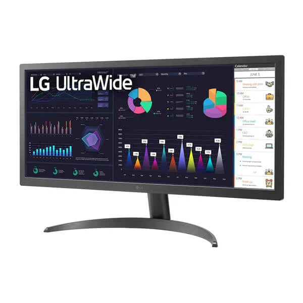 LG UltraWide 26WQ500-B 26 Inch FHD 75Hz IPS Panel 99% SRGB 5ms AMD Freesync IPS Gaming Monitor - 2