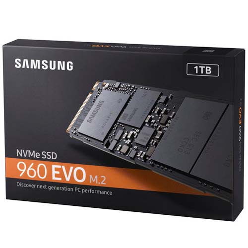 SAMSUNG 960 EVO 1TB M.2 NVME Gen3 Solid State Drive ( SSD ) - 5