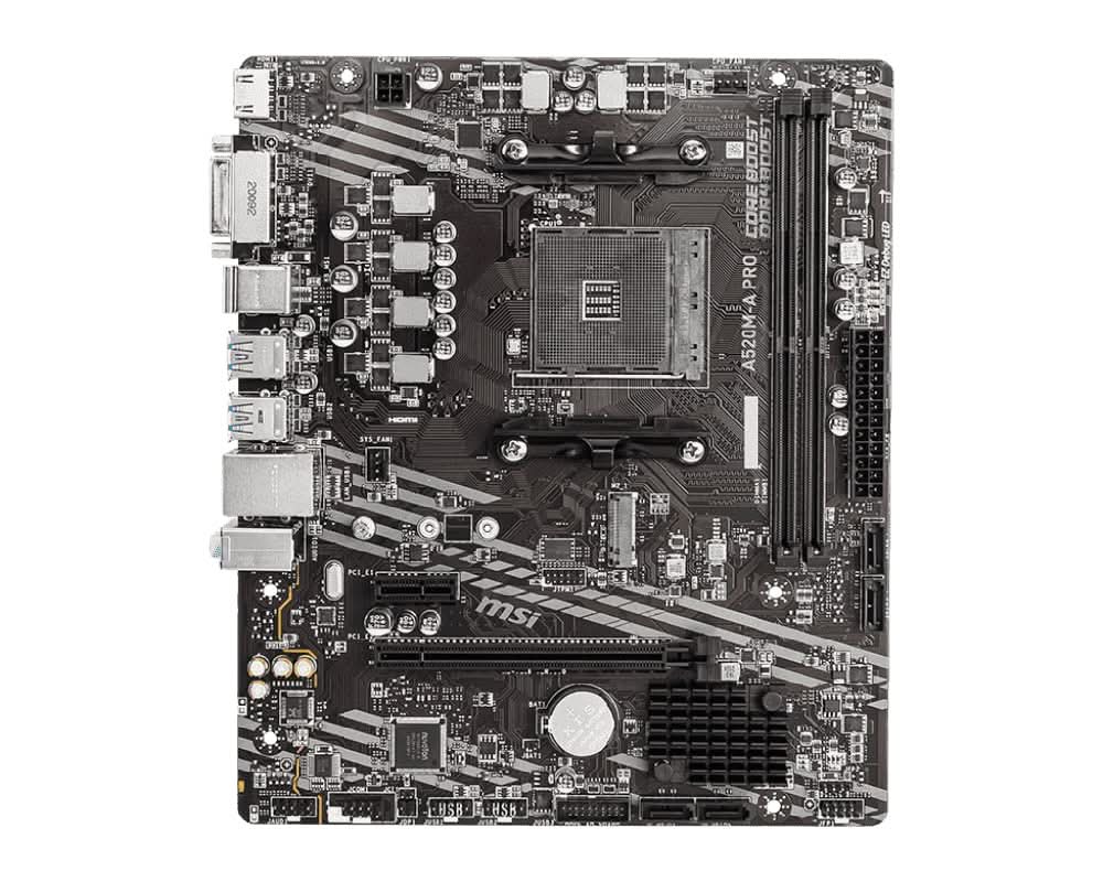 MSI PRO A520M-A AMD AM4 MOTHERBOARD – TechCure India
