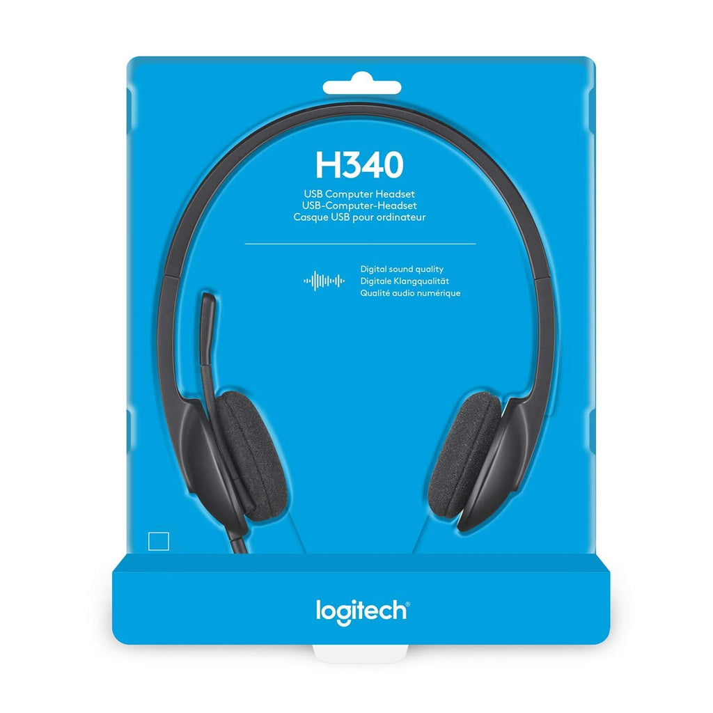 LOGITECH H340 WIRED HEADPHONES WITH MIC – TechCure India