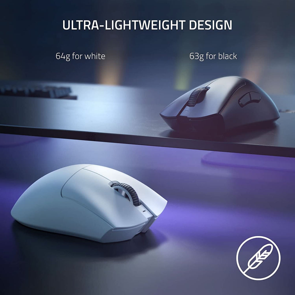 RAZER DEATHADDER V3 PRO WIRELESS GAMING MOUSE WHITE RZ01-04630200-R3A1 – TechCure India