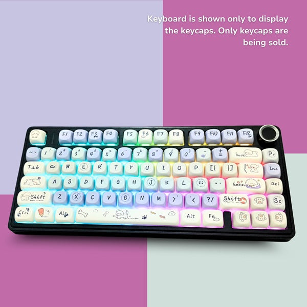 Aula Leobog PBT Cloud Wangwang Keycaps 130 Qty Compatible With All Kind of Keyboard Cloud Wangwang keycaps – TechCure India