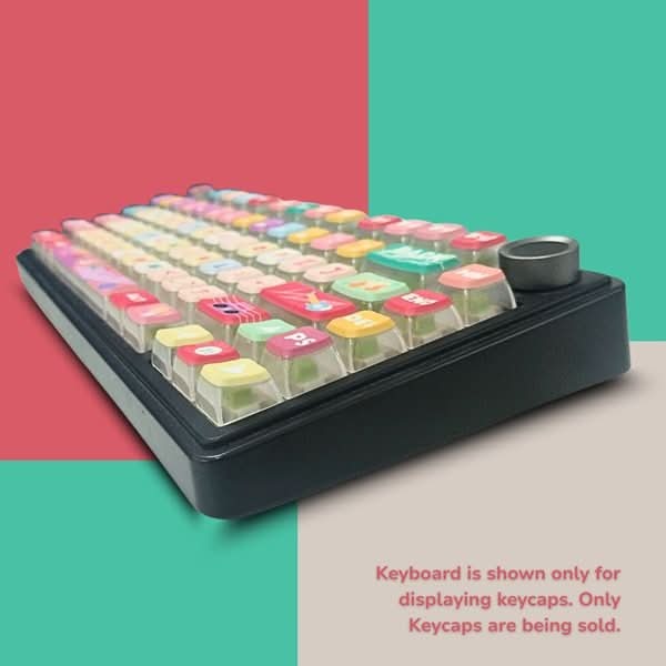 Aula Leobog PBT Pudding Keycaps 119 Qty Pudding keycaps Mixcolor (PdKMix) – TechCure India
