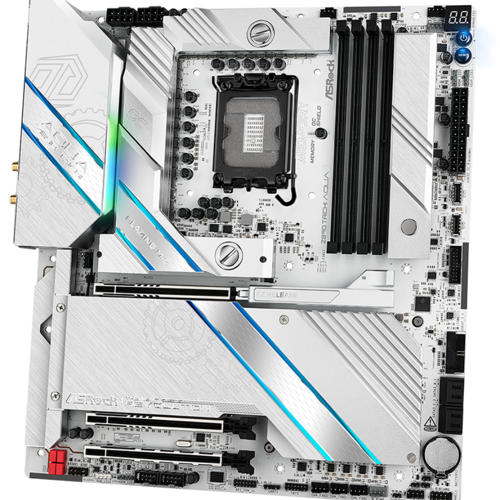 ASROCK Z890 Taichi Aqua Wifi DDR5 Intel Motherboard ( White ) - 2