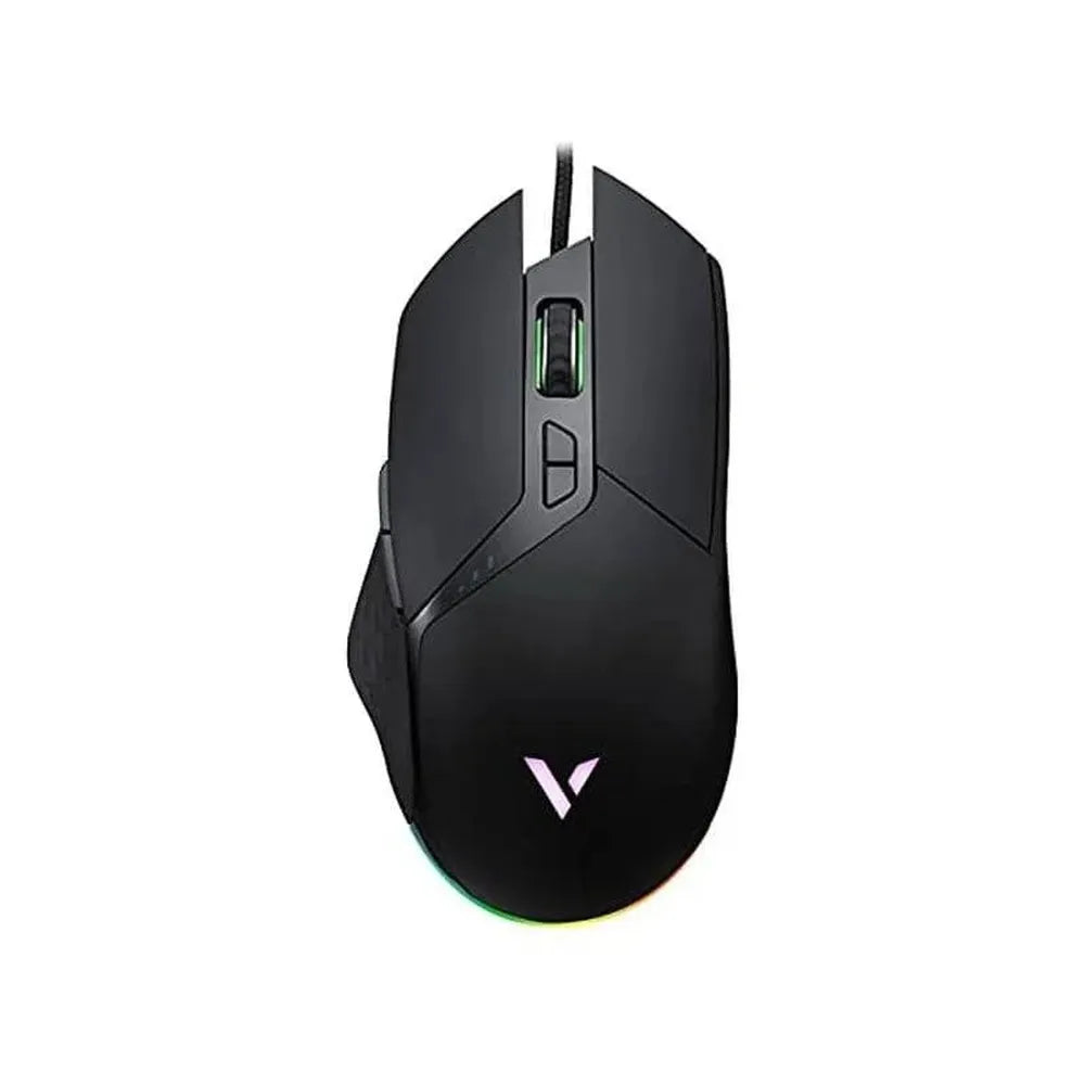 RAPOO VT30 Wired Ergonomic Gaming Mouse ( VT30 ) ( 6000DPI / 7 Macro Button ) ( Black ) – TechCure India