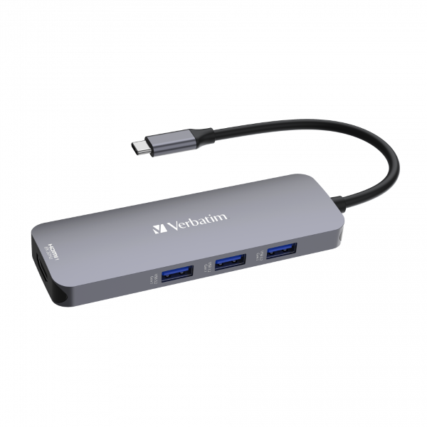 Verbatim USB-C Pro Multiport Hub 8 Port – TechCure India
