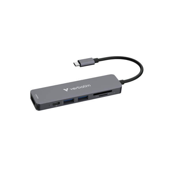 Verbatim USB-C Essentials Multiport Hub 6 Port – TechCure India
