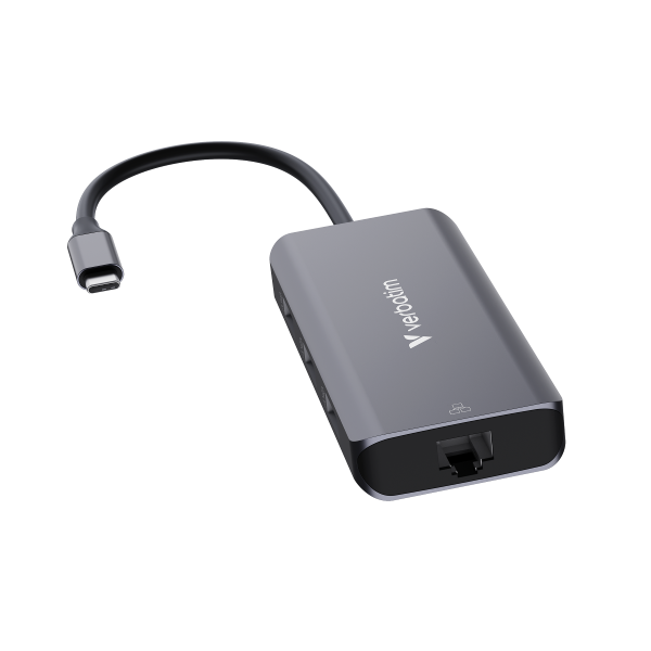 Verbatim USB-C Essentials Multiport Hub 6 Port with RJ45 – TechCure India