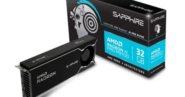 Sapphire AMD Radeon AI Pro R9700 32GB GDDR6 – TechCure India