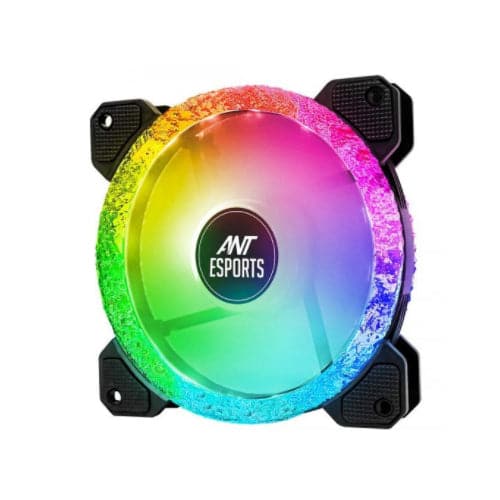 ANT ESPORTS RoyalFlow 120mm Auto RGB Cabinet Fan (Black) (Single Pack) - 4