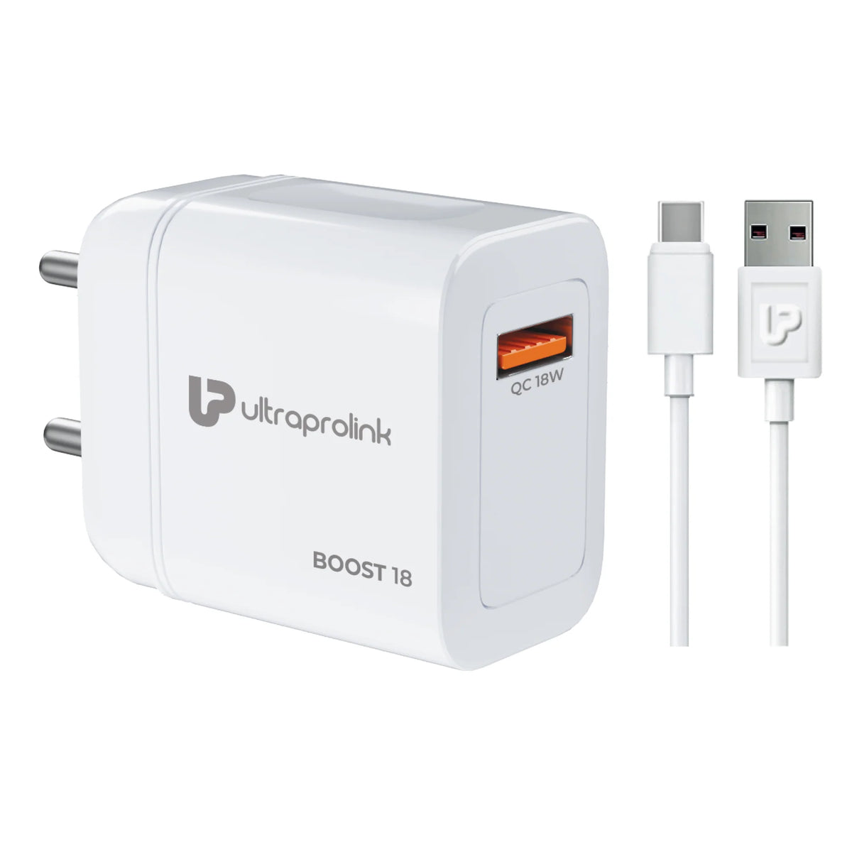 UltraProlink BOOST QC 18 Quick Charge QC3.0 Travel Charger 18W UM1340 – TechCure India