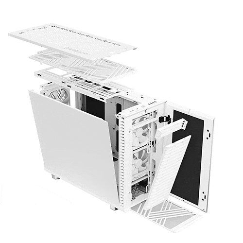 FRACTAL DESIGN Define 7 EATX Mid Tower Cabinet (White Solid) - 3
