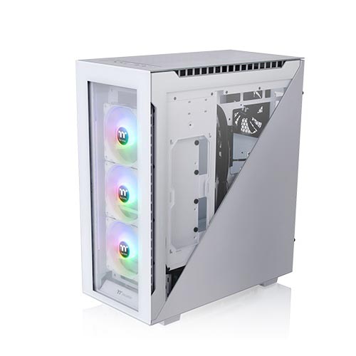 THERMALTAKE Divider 500 Snow ARGB ATX Mid Tower Cabinet (White) - 2