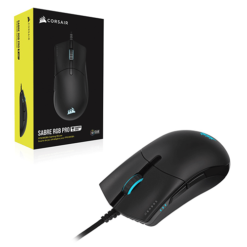 CORSAIR SABRE Pro Ultra Light Wired Ergonomic FPS / MOBA Gaming Mouse ( 18000DPI / 6 macro Buttons ) ( Black ) - 2