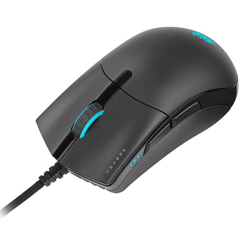 CORSAIR SABRE Pro Ultra Light Wired Ergonomic FPS / MOBA Gaming Mouse ( 18000DPI / 6 macro Buttons ) ( Black ) - 3