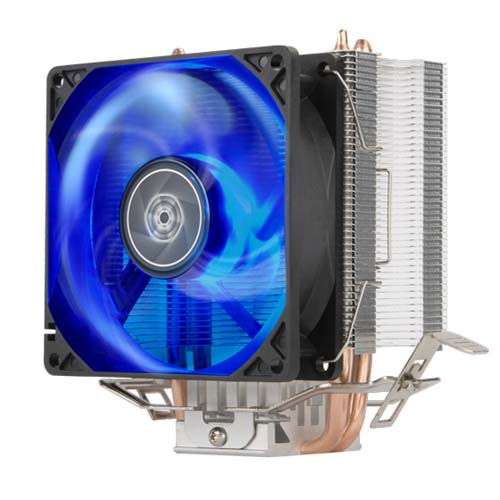 SILVERSTONE KR03 Blue LED Single Tower Air Cooler (Black) - 2