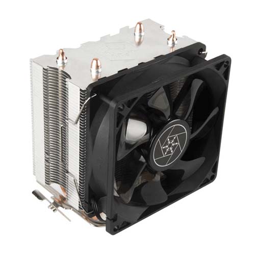 SILVERSTONE KR03 Blue LED Single Tower Air Cooler (Black) - 3