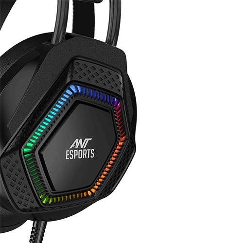 ANT ESPORTS H560 RGB Wired 3.5mm Wired Gaming Headphone ( Black ) ( PC / Playstation / Mobile / Xbox ) - 4