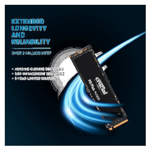 CRUCIAL P5 Plus 2TB M.2 NVMe Gen4 Solid State Drive - 2